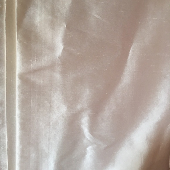 Thai Silk Solid Rod Pocket Drapery, Pearl - Picture 4 of 7